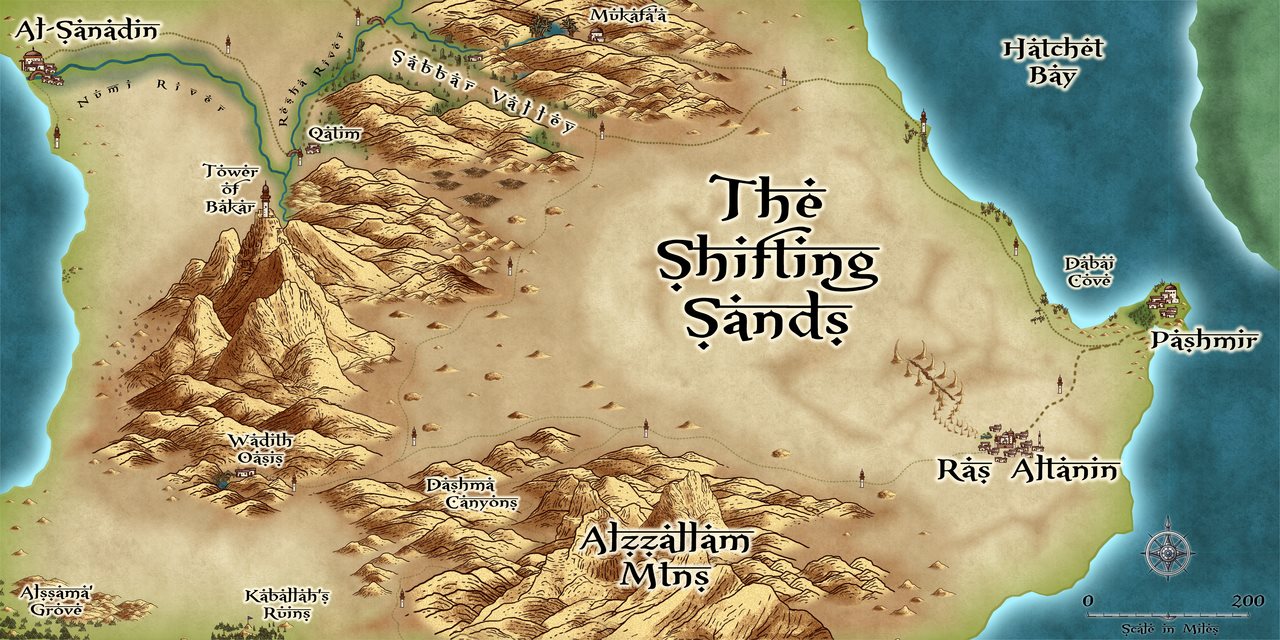 Nibirum Map: shifting sands by Lorelei